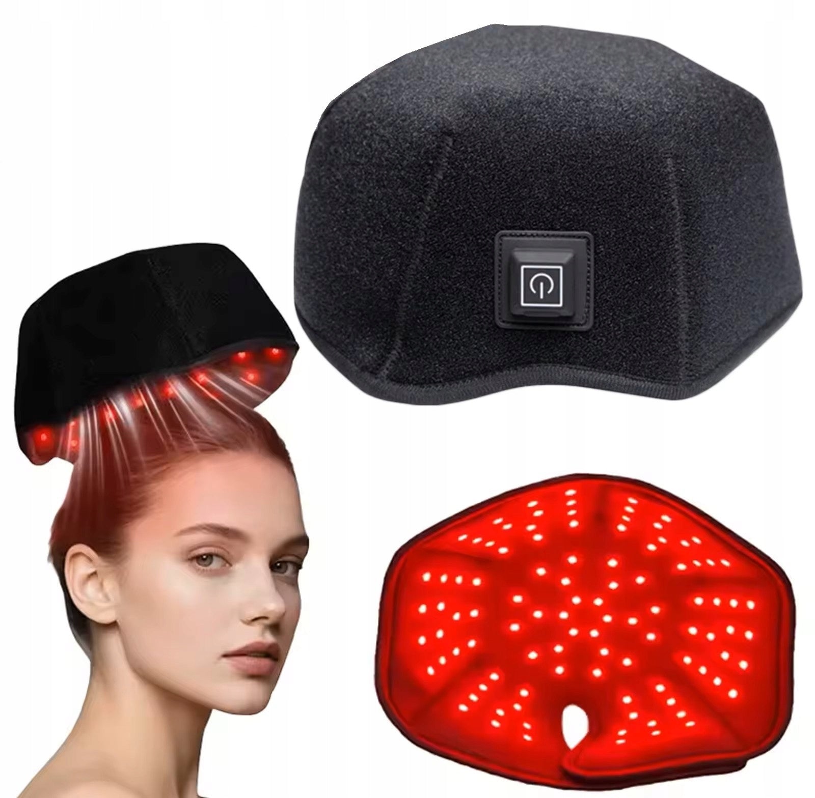 Infrared Light Therapy LED Cap 660nm + 850nm Hair Growth Packaging status original