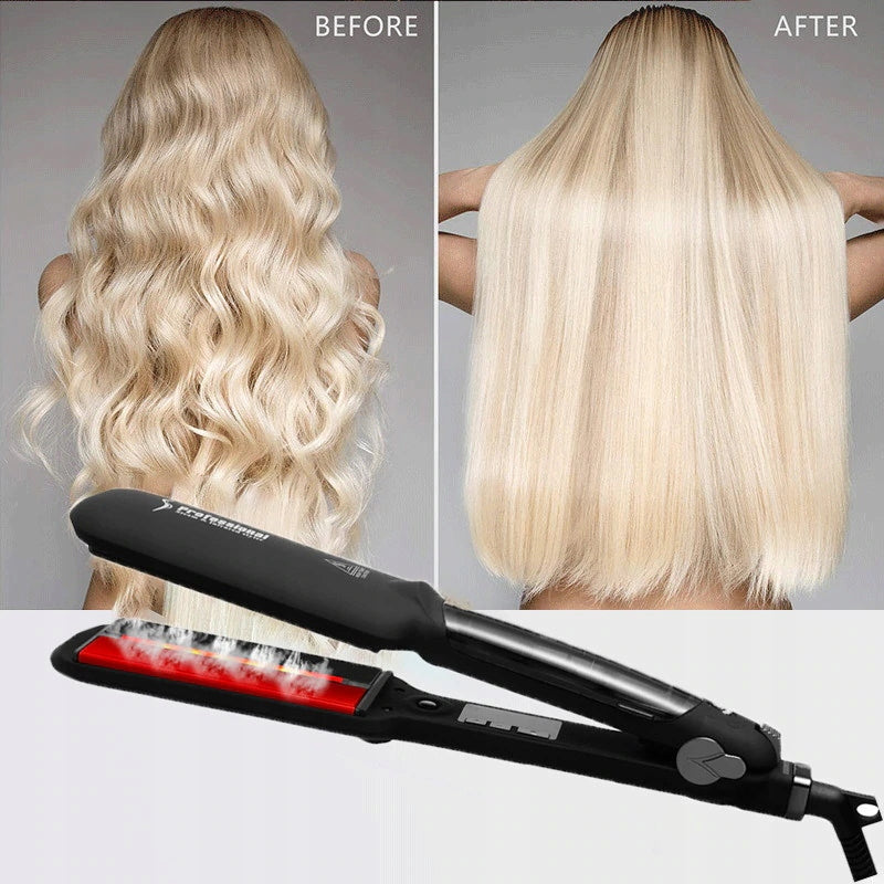 Infrared Steam Straightener Ceramic Tourmaline Ionization Brand Vigomed