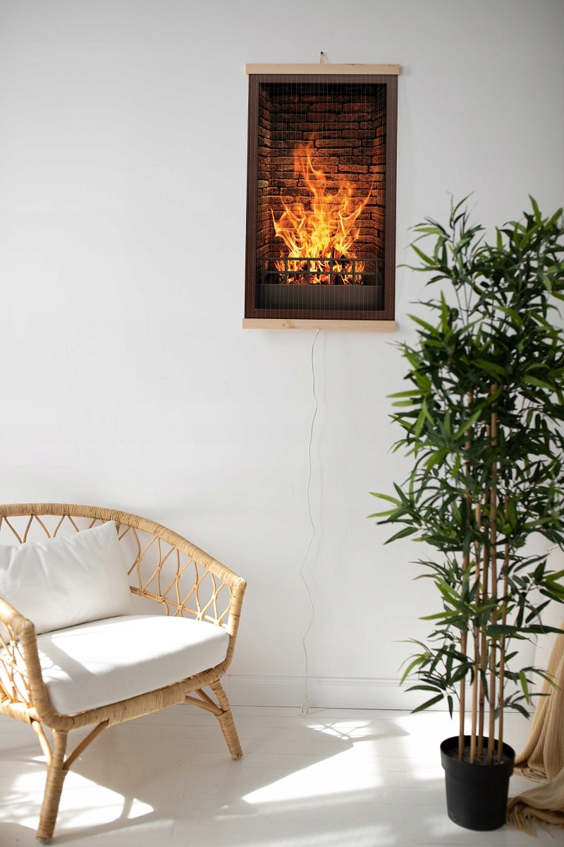 Infrared wall heater TRIO Standard 430W Fireplace WITHOUT REGULATOR Manufacturer code GRZEJNIK NA PODCZERWIEŃ ŚCIENNY ELEKTRYCZNY