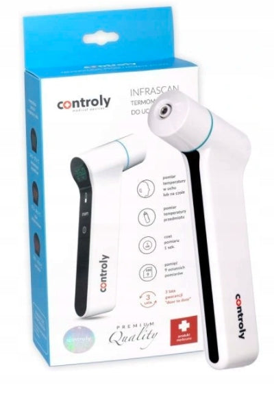 Infrascan Controly electronic thermometer for ear and forehead Medical device no