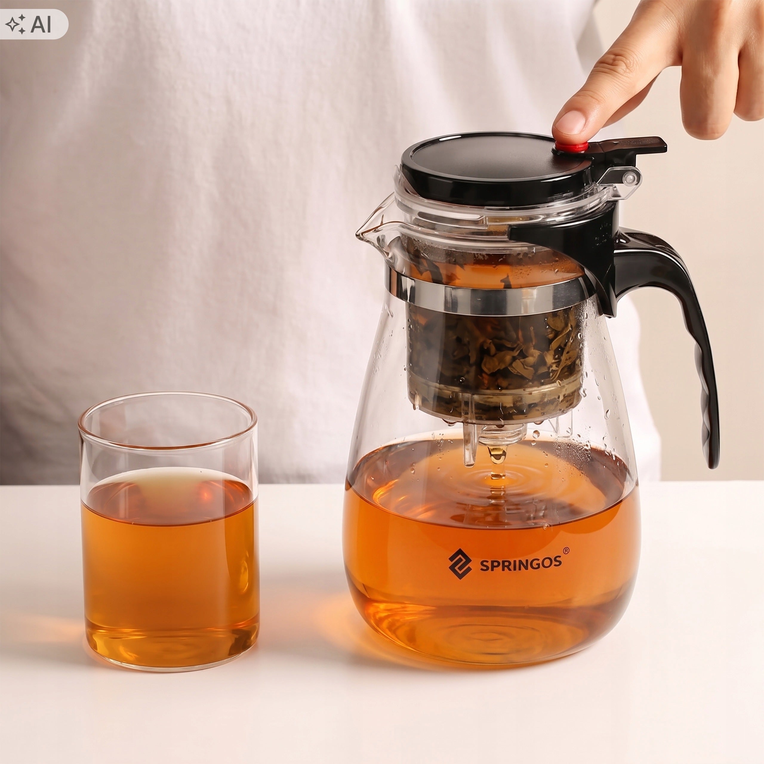 Infuser JUG WITH Strainer teapot brewing herbs 1,65L Packaging status original