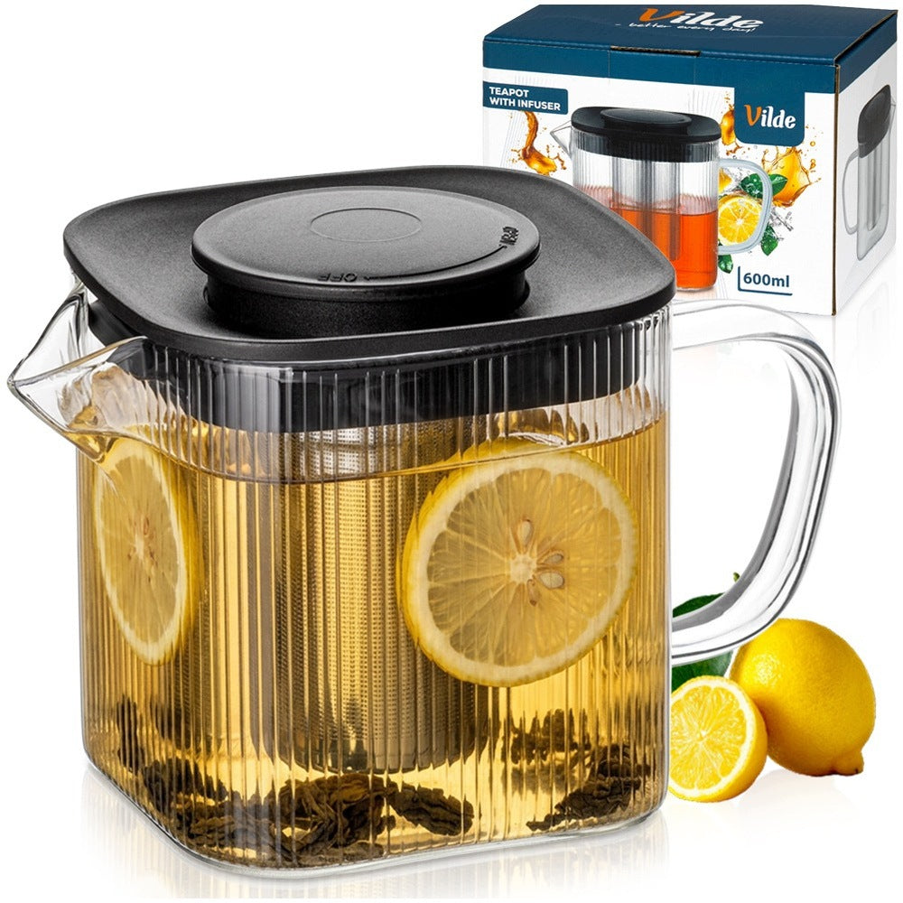 Infuser JUG WITH Strainer teapot brewing herbs 600 ml