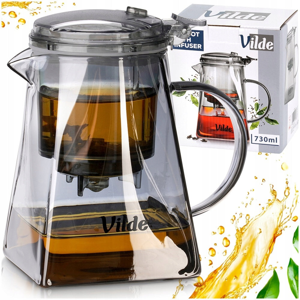 Infuser JUG WITH Strainer teapot brewing herbs 730 ml