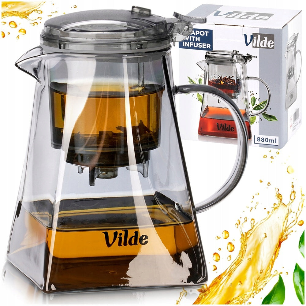Infuser JUG WITH Strainer teapot brewing herbs 880 ml