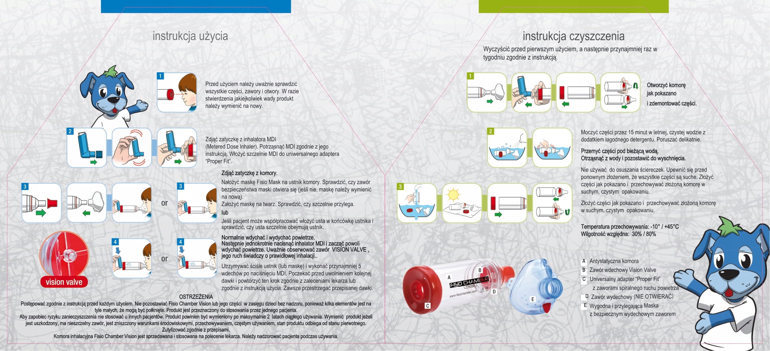 Inhalation chamber for children aged 3-6 years Fisio Chamber Manufacturer of a medical device Koo Medical Equipment