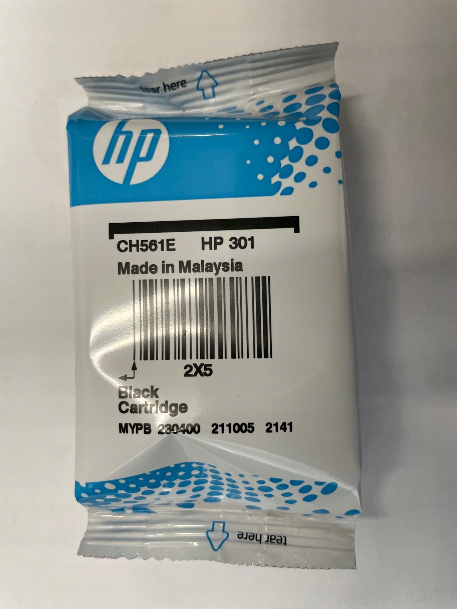 Ink HP 301 black CH561EE 2025/2026 Manufacturer code CH561EE
