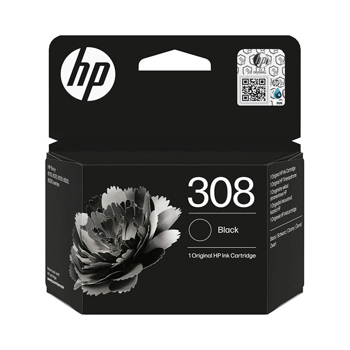 Ink HP 308 - 7FP21UE black original for Envy 6110e, 6120e, 6122e, 6130e