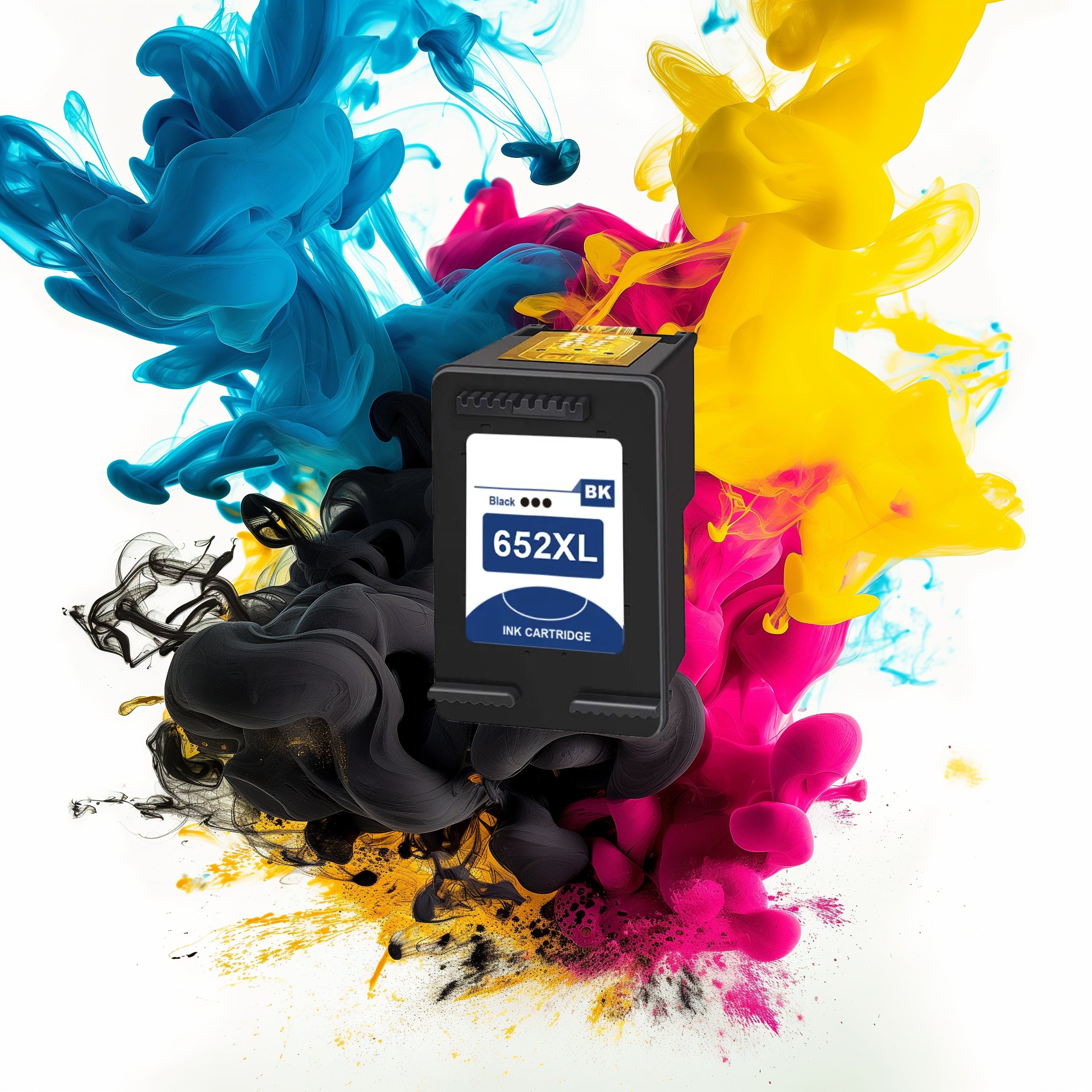 Ink cartridge for HP 652 XL DeskJet 1115 2315 2135 3635 3636 3785 3790 3835 4530 4535 Manufacturer code 652 BK XL 2135 3635 3636 3785 3790 4530 4535