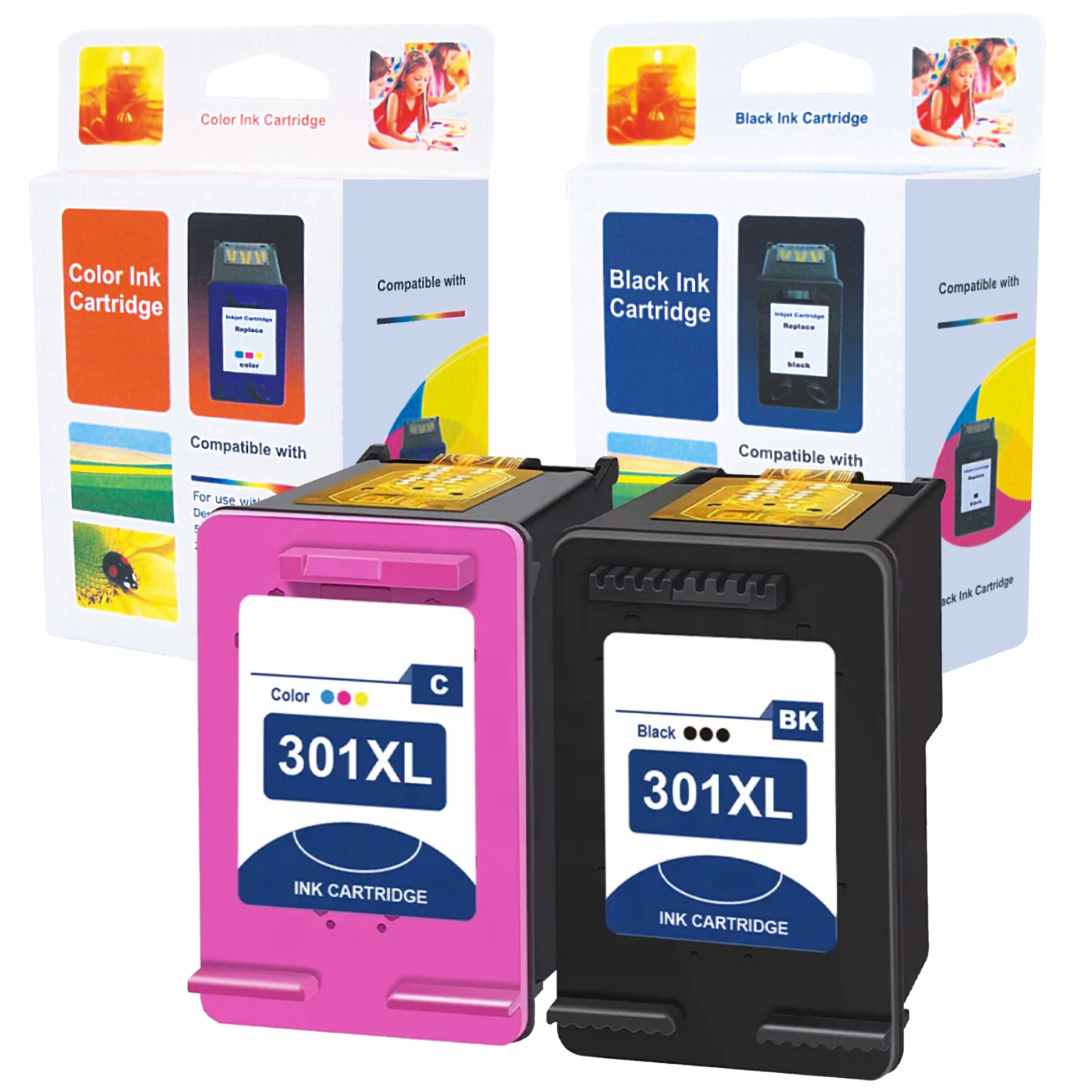 Ink cartridges for HP 301 XL Deskjet 2540 1000 1050 1510 2050 3050 Envy 4504 4500