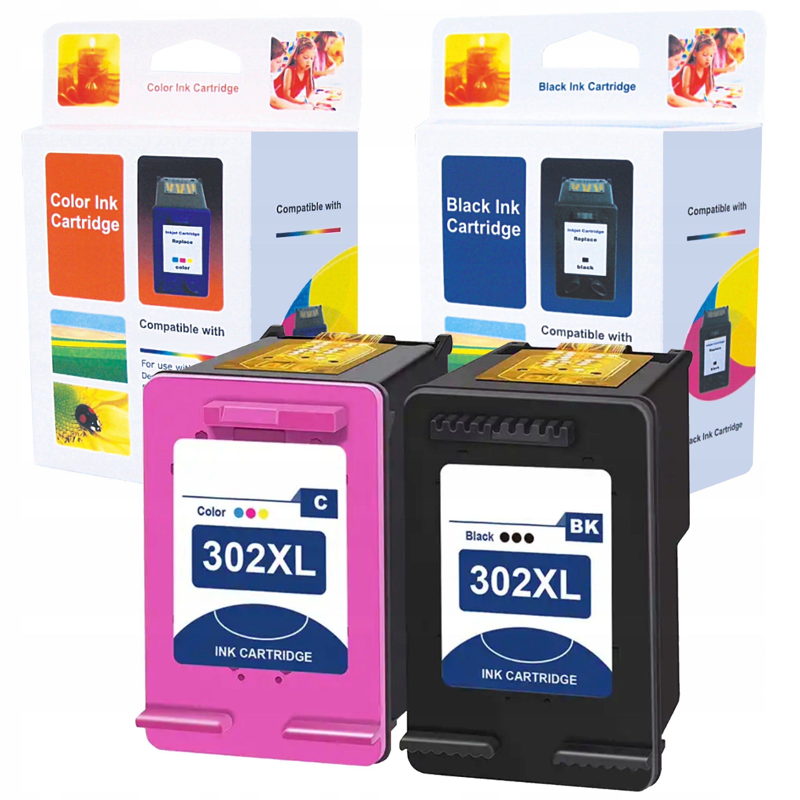 Ink cartridges for HP 302 Envy 4520 OfficeJet 4650 3830 5200 DESKJET 3630 1110 2130
