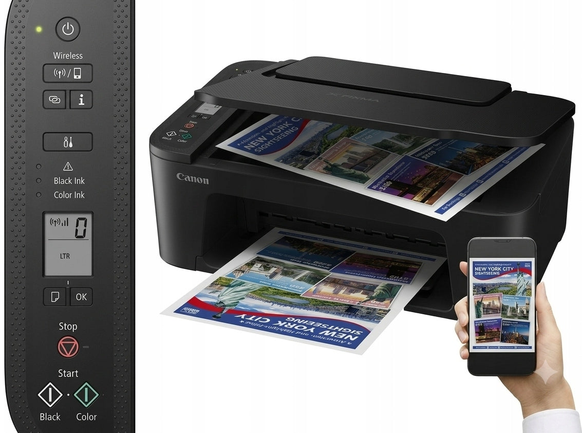 Inkjet Printer Multifunctional Canon Pixma WIFI Color Scanner + Inks
