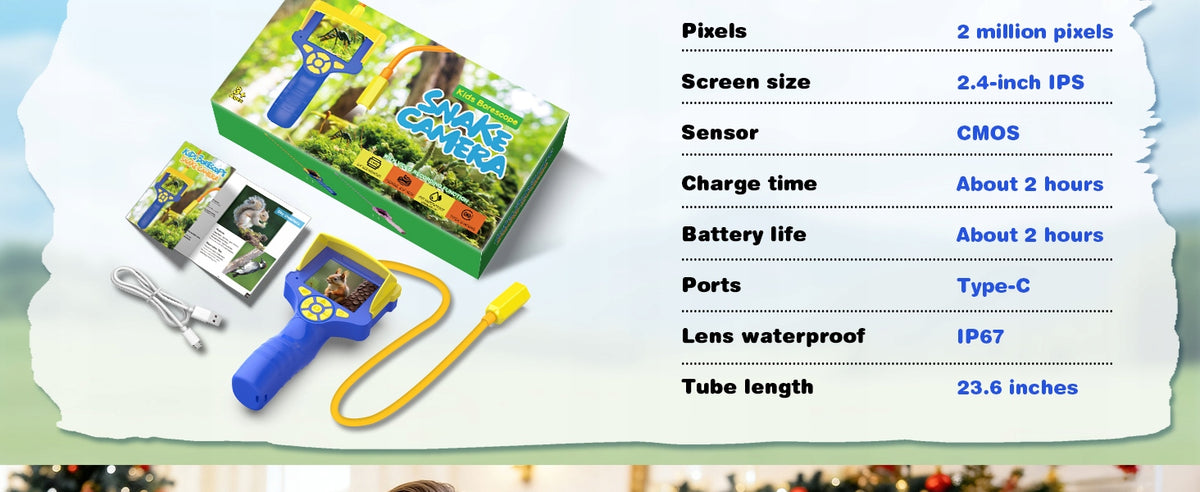 Inspection Camera for Kids Educational Toy Camera Kids Gift Brand ATOPDREAM