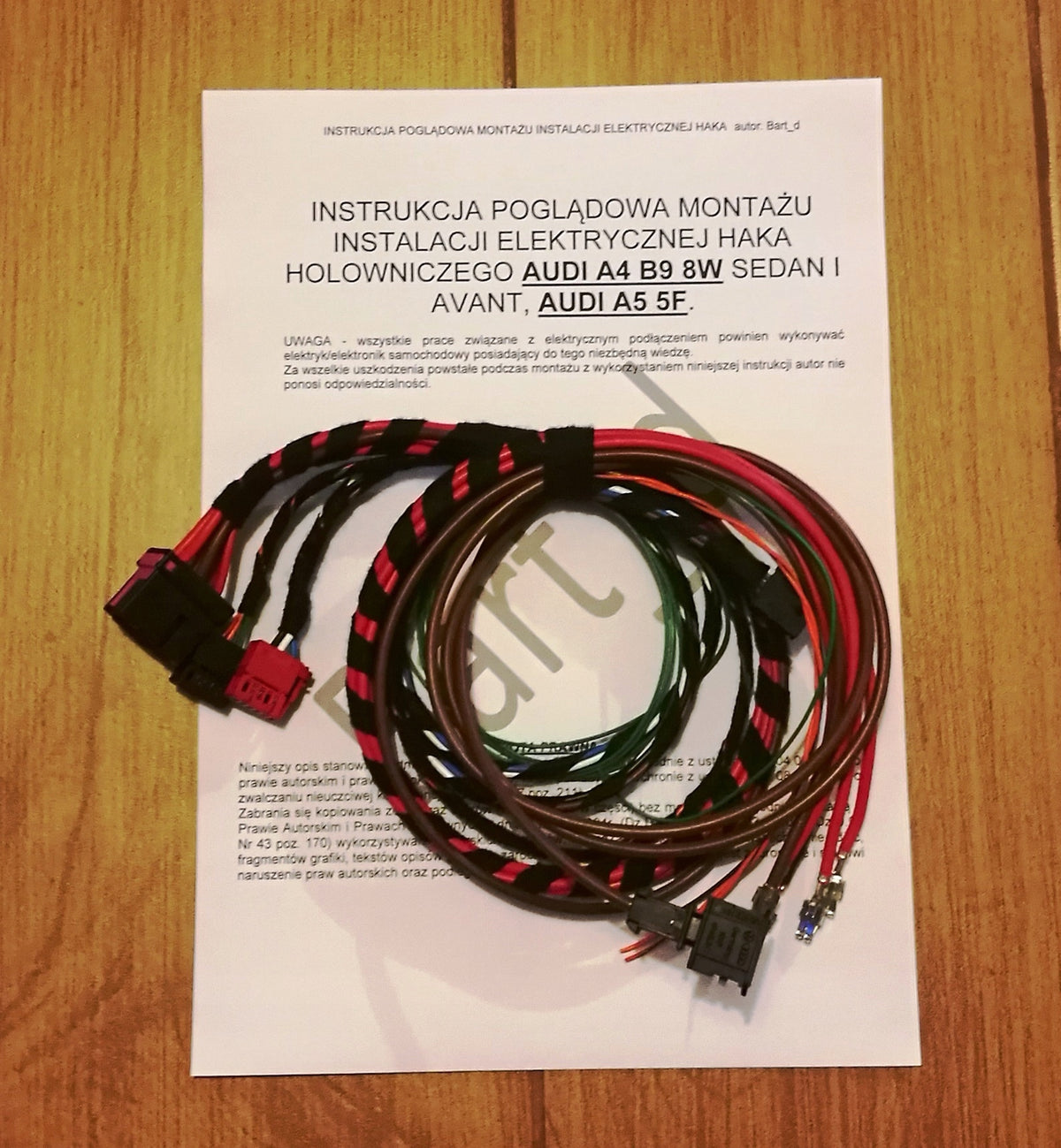 Installation hook installation AUDI A4 B9 8W and A5 5F 4M0907383 EAN (GTIN) 5060875545193