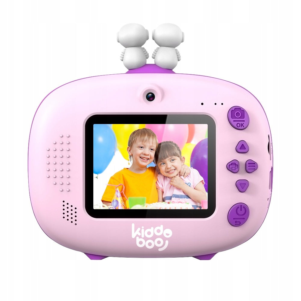 Instant Camera 20MP Camera 1080p Lens Selfie Printer PHOTO PRINTING Color pink