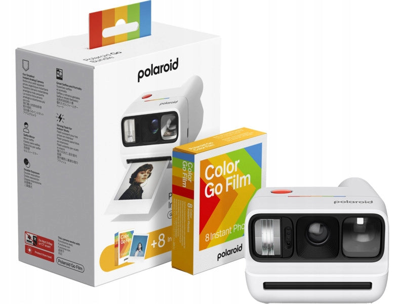Instant Camera POLAROID Go Gen 3 White + Color Cartridges (8-Pack)