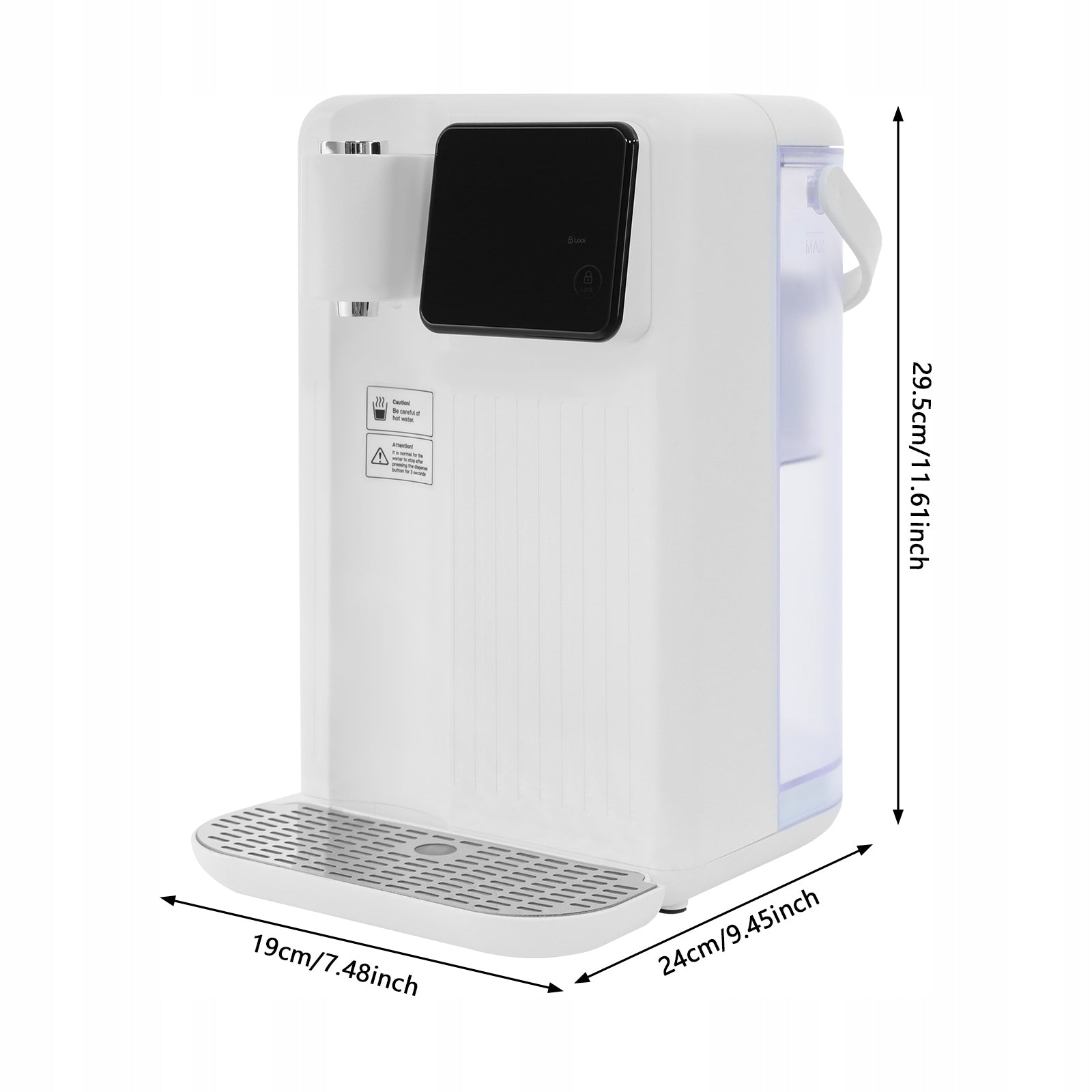 Instant Hot Water Dispenser, Desktop Water Dispenser with LED Display, 220V EAN (GTIN) 751591576398