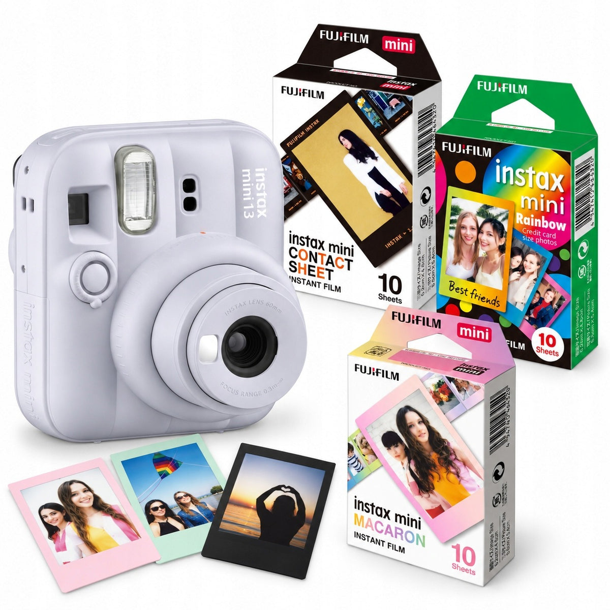 Instant camera Fujifilm Instax Mini 13 white + 30 photos