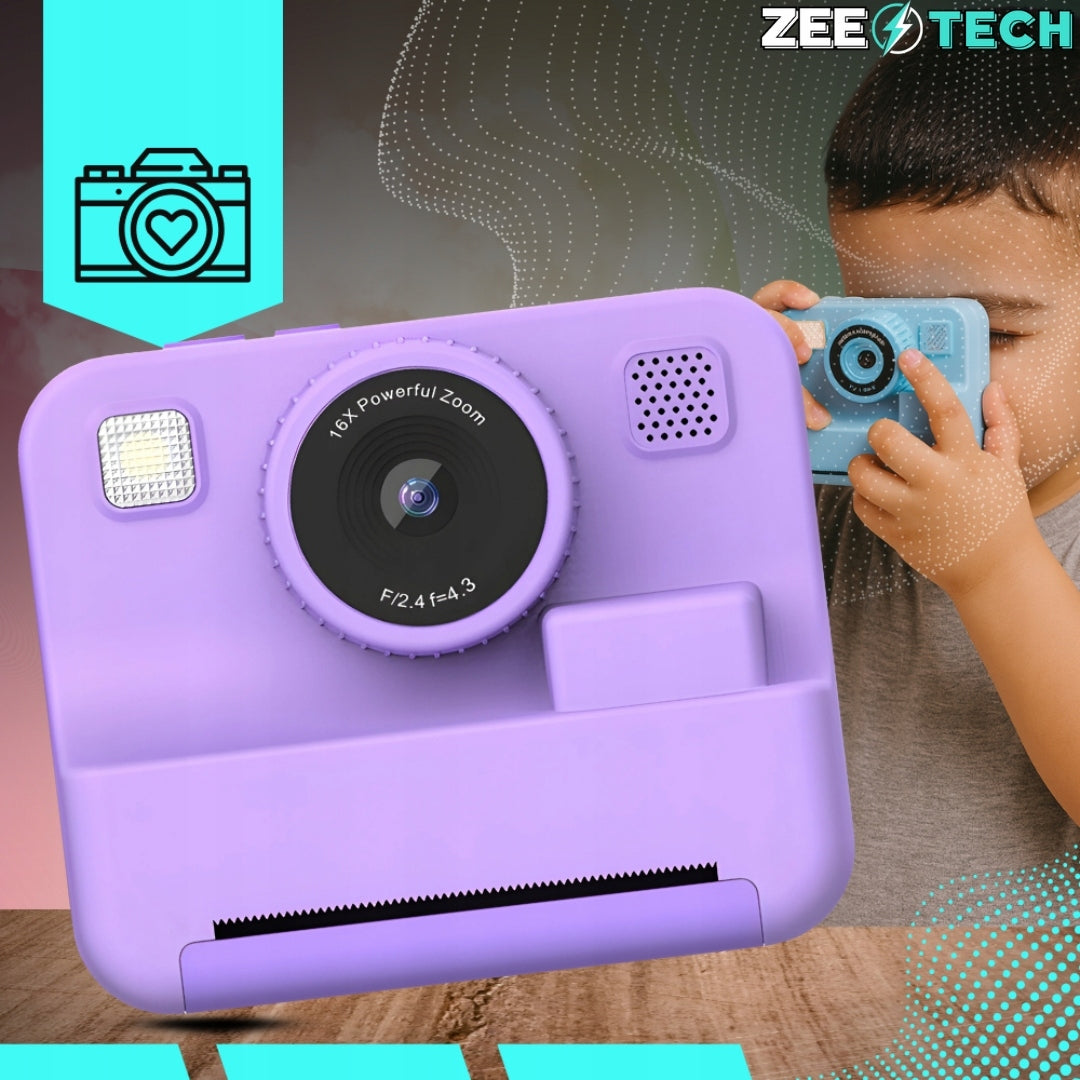 Instant digital camera for kids Print mini printer + 11 rolls Manufacturer code Aparat natychmiastowy dla dzieci z drukarką