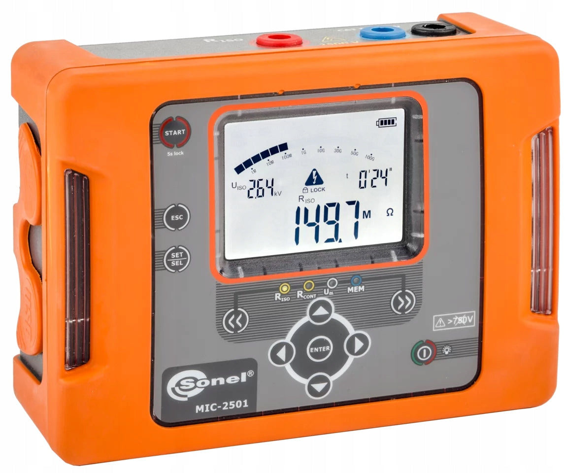 Insulation resistance meter Sonel MIC-2501 2,5kV WMPLMIC2501 Manufacturer code WMPLMIC2501