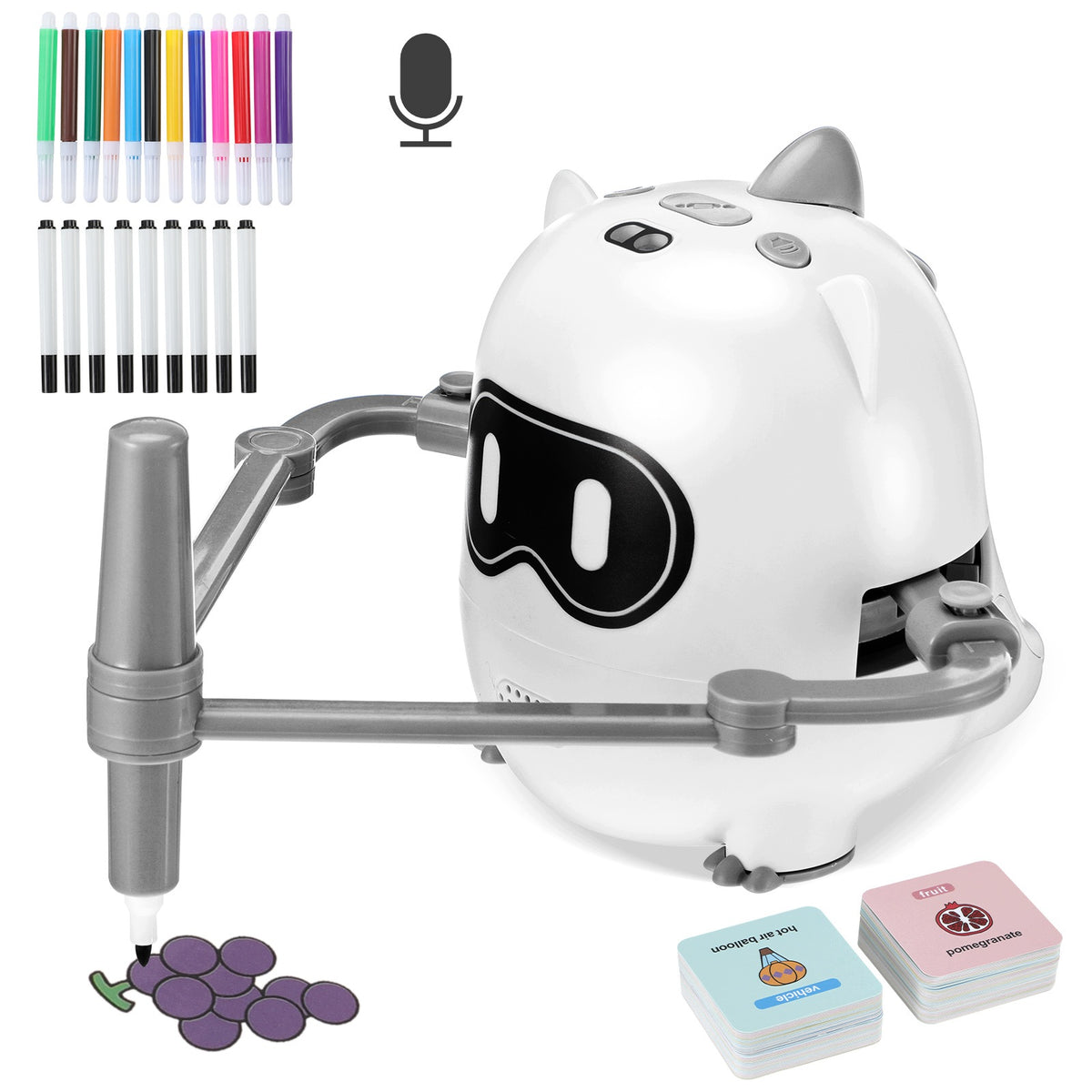 Inteligentny Robot Rysujący Kamera Edukacyjny Biały Z Pisakami 1 Zestaw Manufacturer code 569122