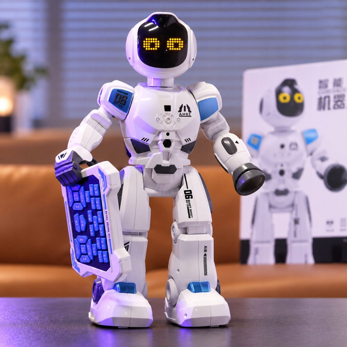 Intelligent ROBOT with PROGRAMMING remote controlled on remote control gestures eduk Kind for programming and coding