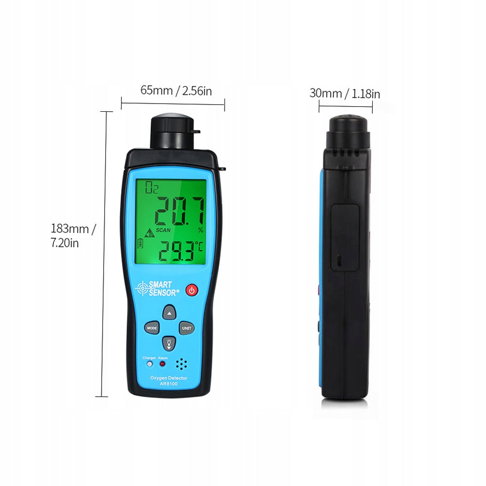 Intelligent Sensor Oxygen Meter Digital Portable Automotive PU Power supply mains