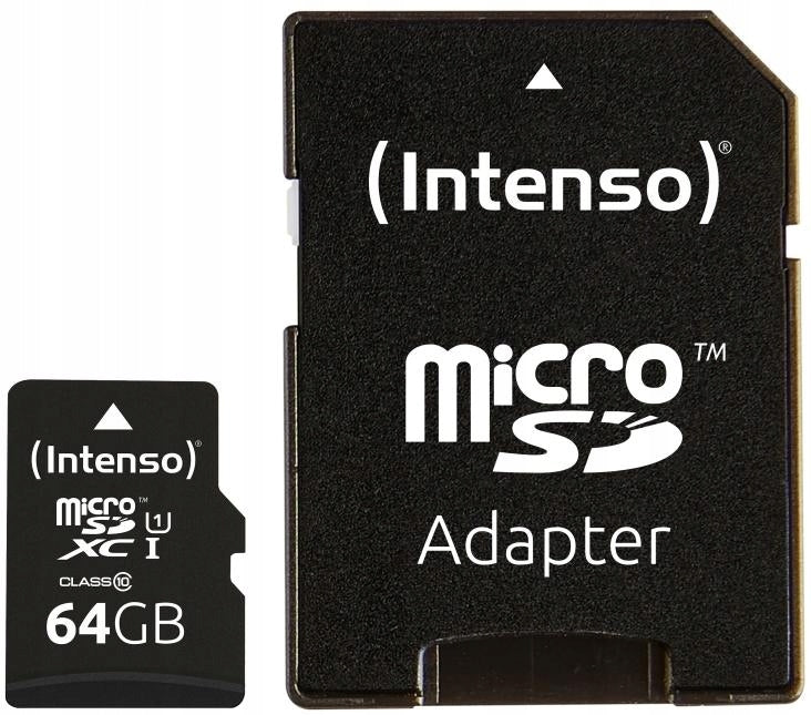 Intenso 3423490 memory card 64GB Premium micro SDXC 90MB/s Manufacturer Intenso