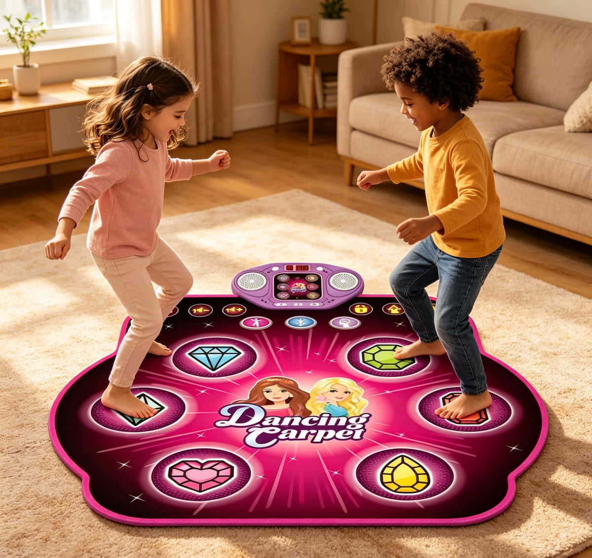 Interactive Dance Mat for Kids LED Bluetooth, 27 Levels of Fun Packaging status original