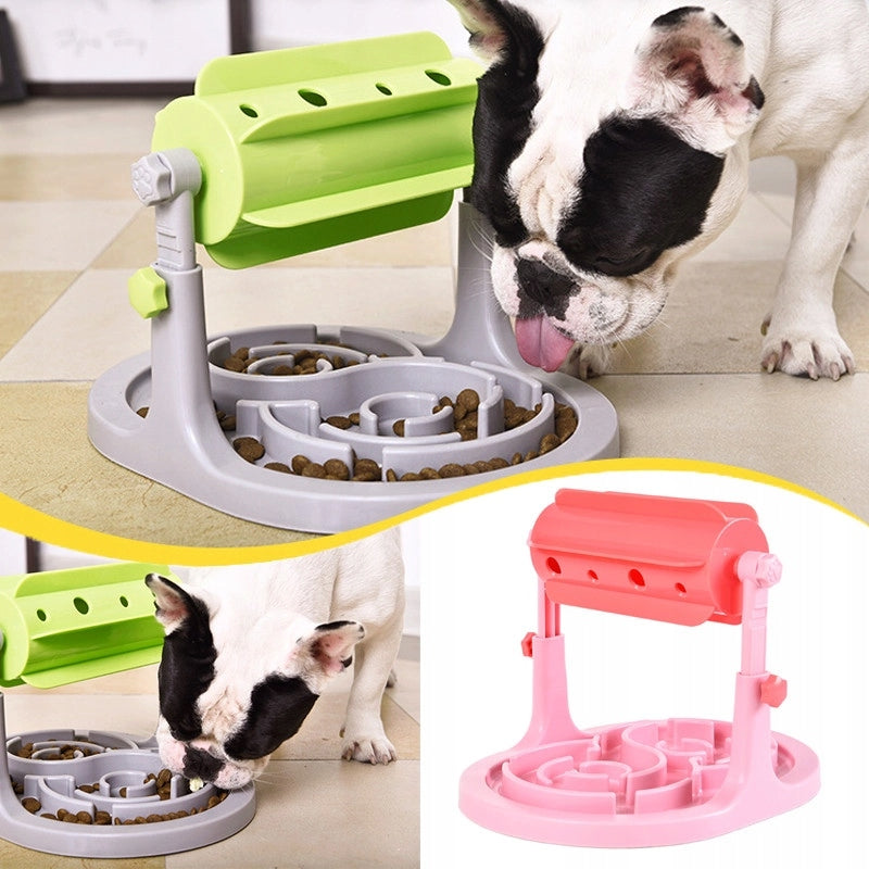 Interactive Dog Food Dispenser – Pink