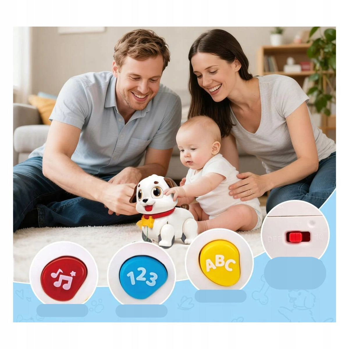 Interactive Dog for Crawling Hola Puppy 20 Melodies 6m+ Brand Hola