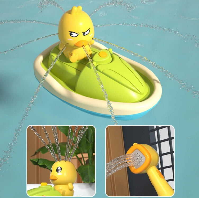 Interactive Duck Bath Toy Boat Shower Fun in the Bath Kid's age 3+ years