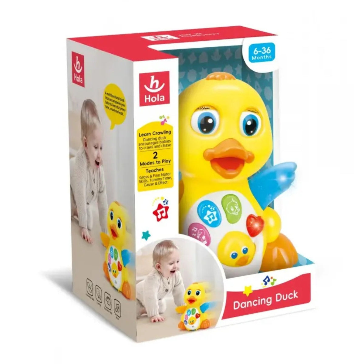Interactive Duck Educational Toy for Children Colorful 18 m + Escapes