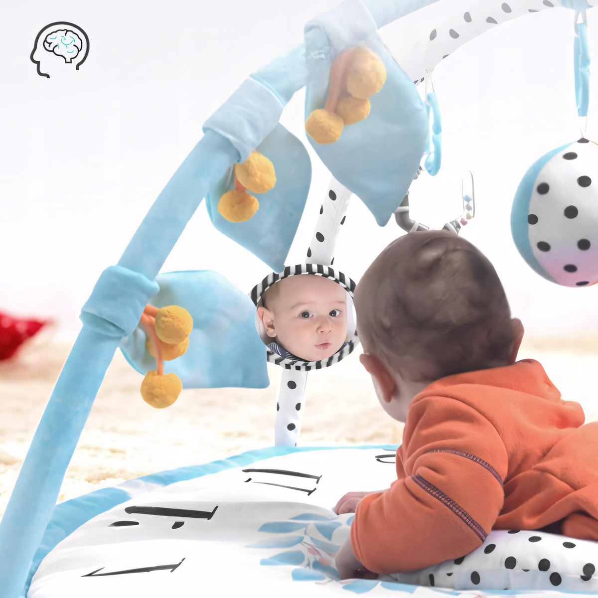 Interactive Educational Mat Large Soft 9in1 for Infants FREEBIE Pillow Packaging status original