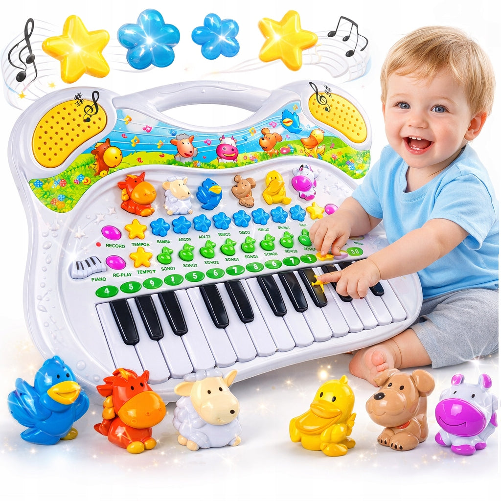 Interactive Educational Piano for Children Organki Farm Animals