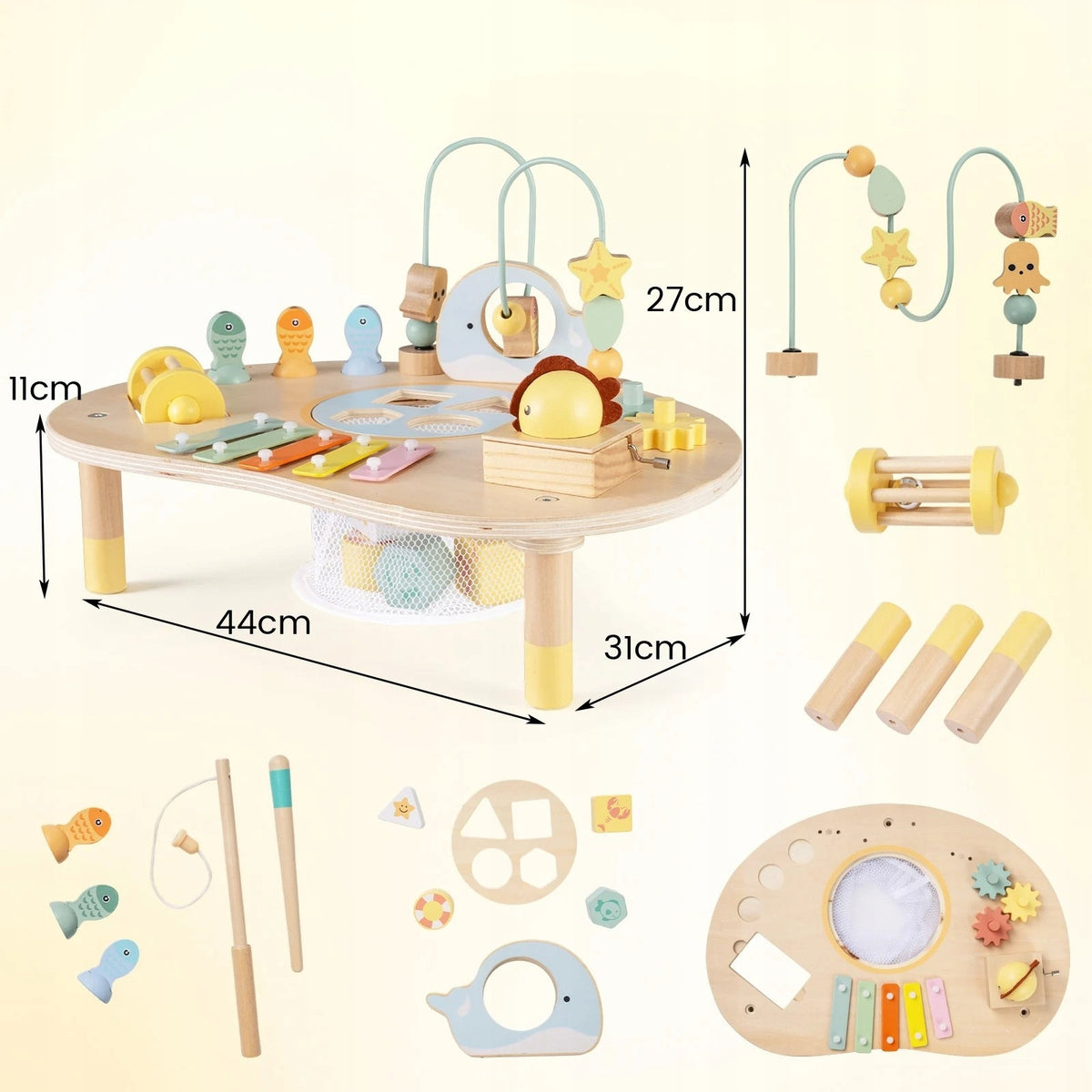 Interactive Educational Play Table for Kids Sensory Table Brand Costway
