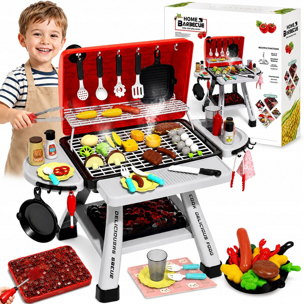 Interactive Garden Grill with Sound and Light Effects Set Packaging status original