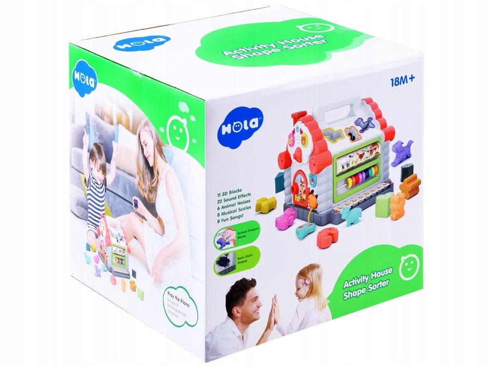 Interactive House sorter blocks animals ZA3518 Brand Hola