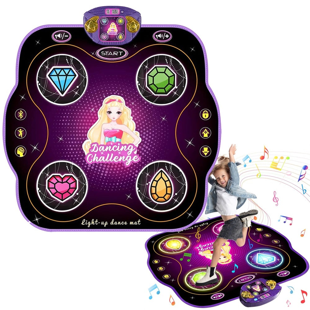 Interactive Music Dance Mat 9 Music Modes via Bluetooth
