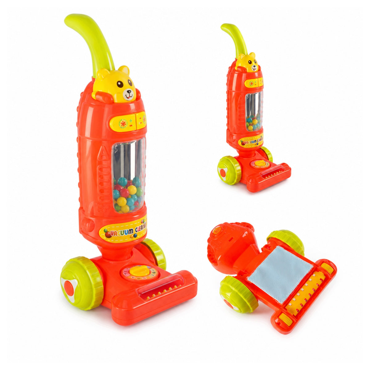 Interactive Musical Cordless Vacuum Cleaner For Kids Red 46 Cm