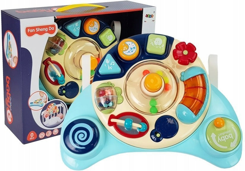 Interactive Panel Baby Toy Music Animal Sounds Blue