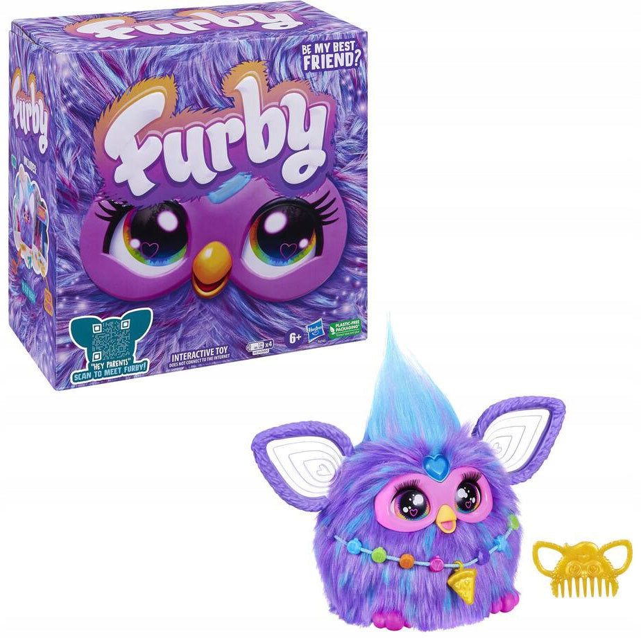 Interactive Plush Toy FurReal FURBY PURPLE F6743 Light Sound English