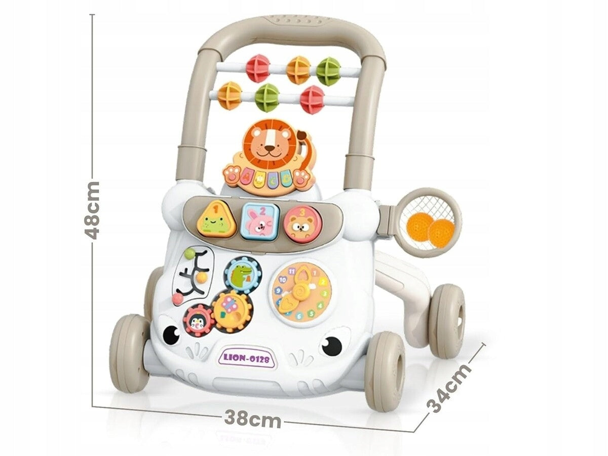 Interactive Ride-On Pusher Educational Walker Piano Blocks Sprockets LION Manufacturer code 368-28 Artl