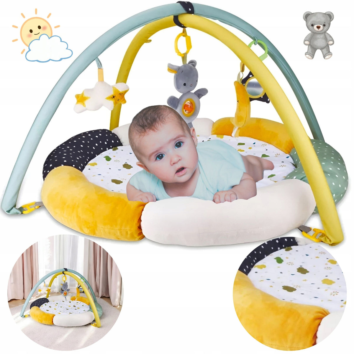 Interactive SENSORY Educational Mat Soft for Infants Toys 0+ Packaging status original
