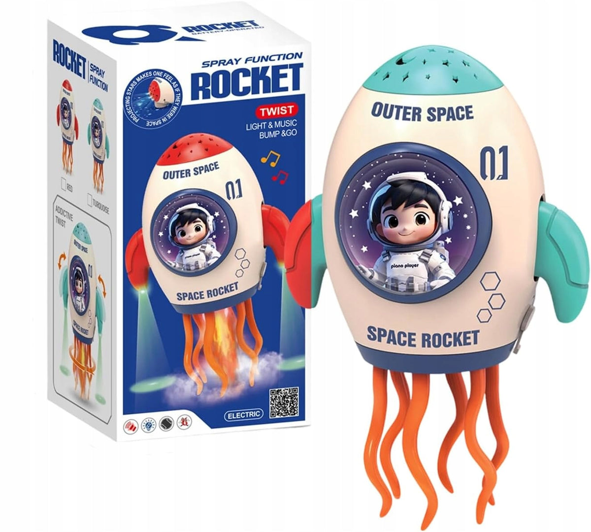 Interactive Space Rocket for Children – Light, Sound, Movement