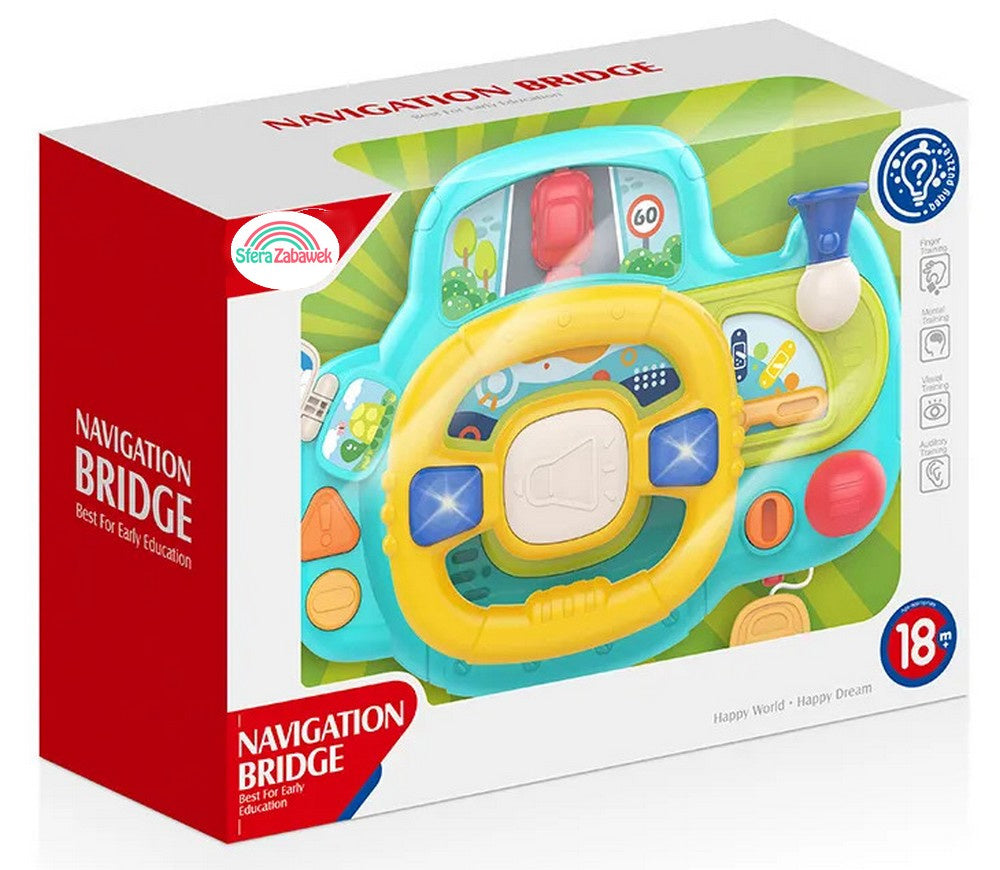 Interactive Steering Wheel for Toddler Stroller Musical Sounds of Light Packaging status original