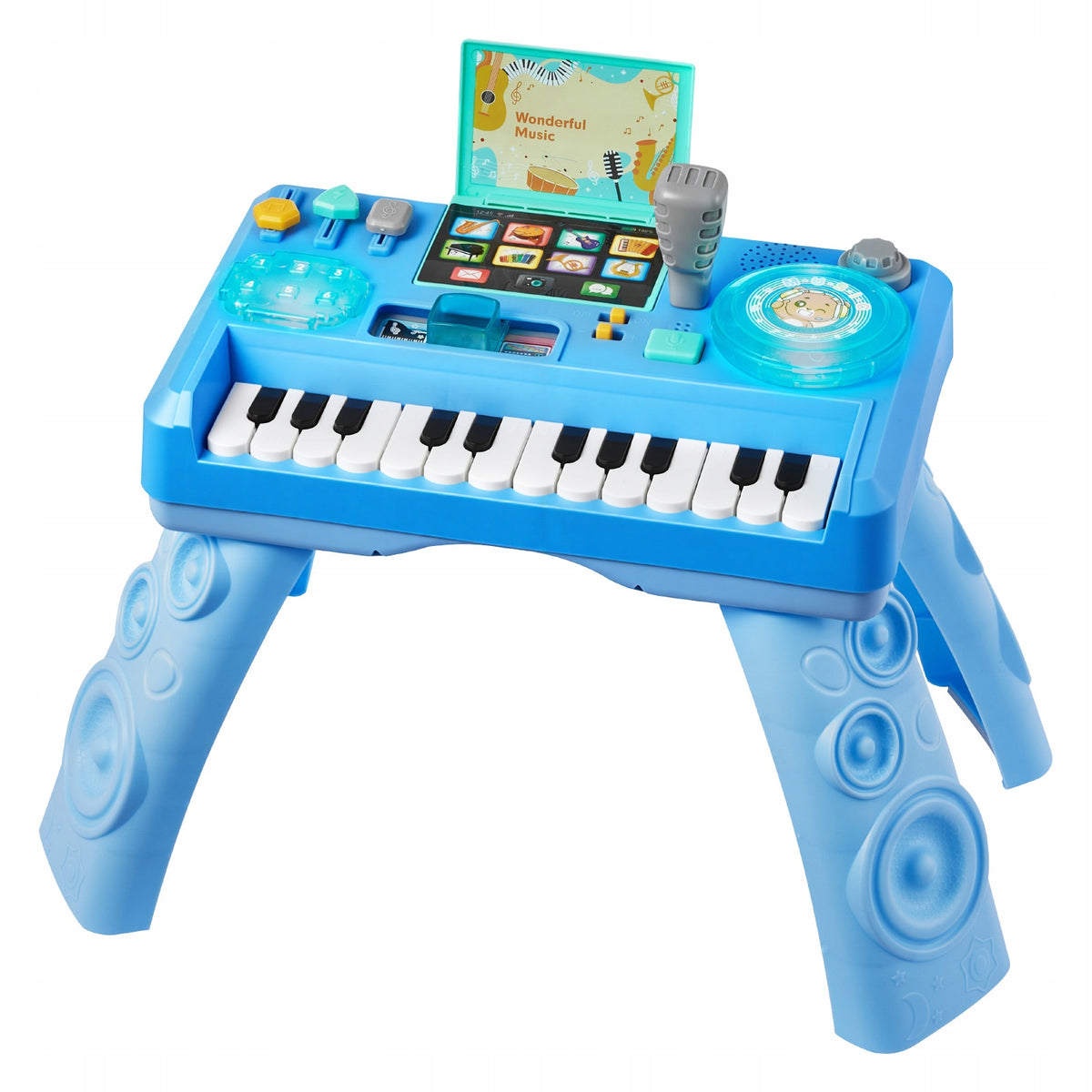 Interactive Table Blue With Recording Function And Turntable LED DJ Brand SucceBuy