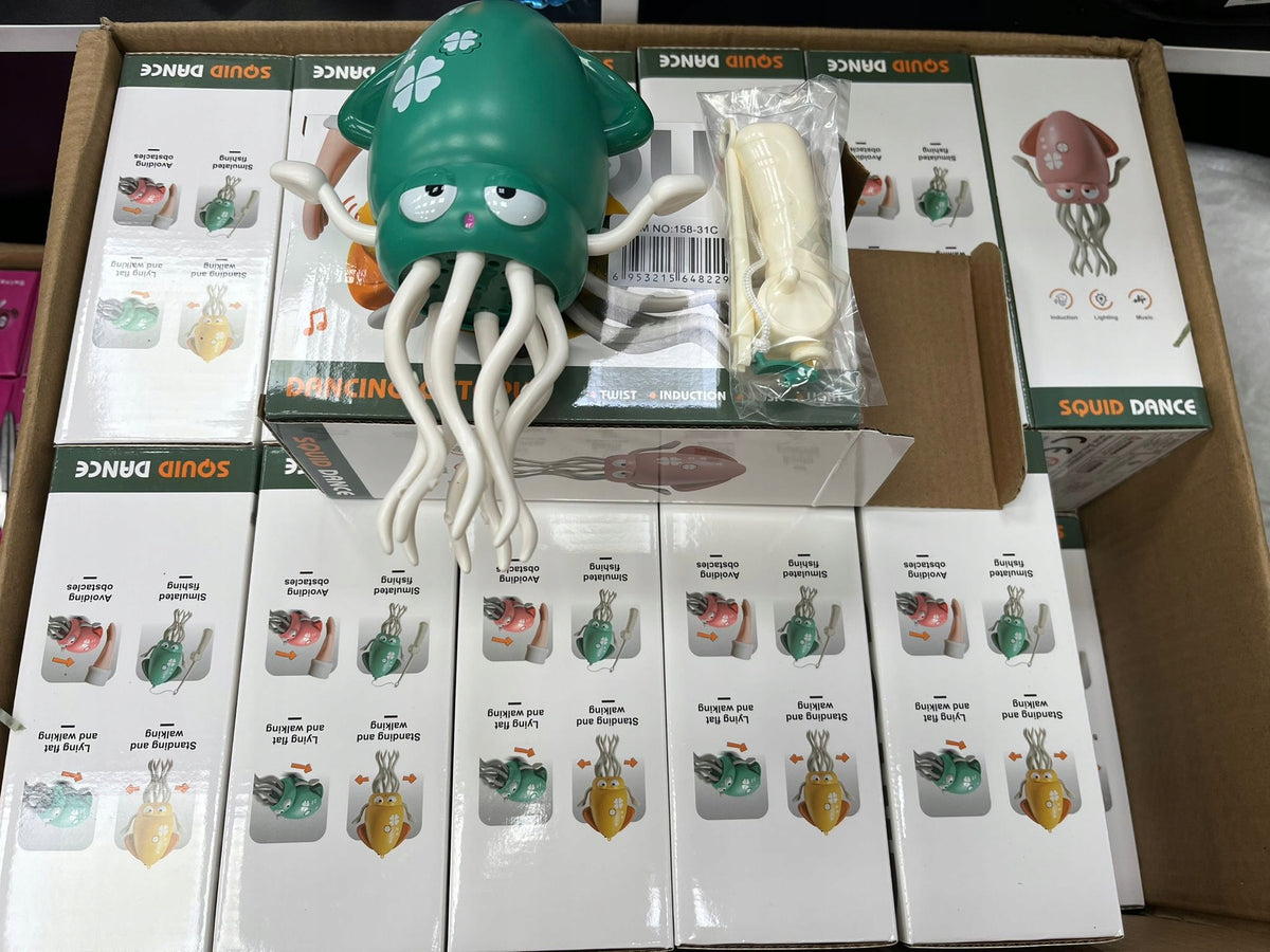 Interactive Toy Dancing Glowing Playing Octopus with TIKTOK Fishing Rod Brand no brand