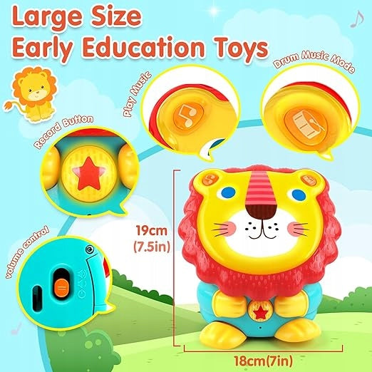 Interactive Toy Lion Music Drum For Infants Educational Dance EAN (GTIN) 5907936013072