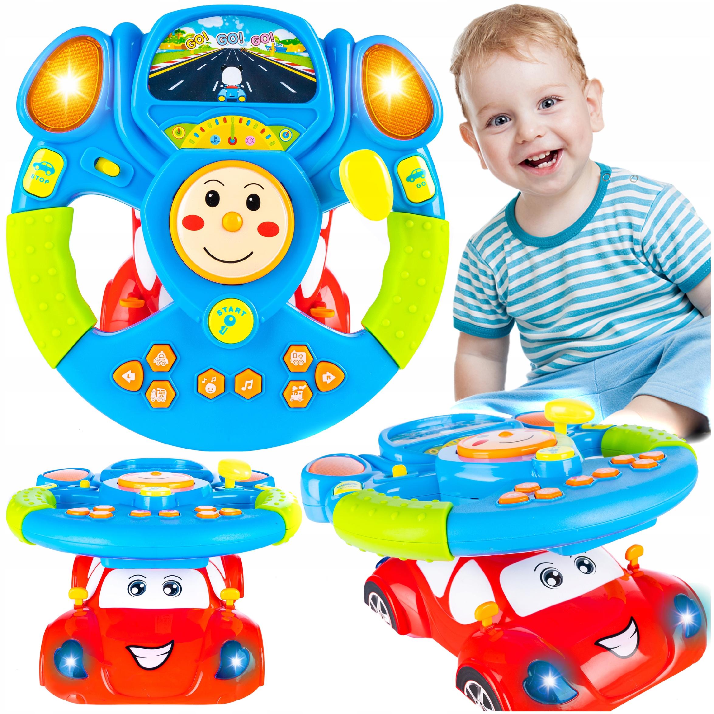 Interactive Toy Steering Wheel Music Car For Little One To Play With