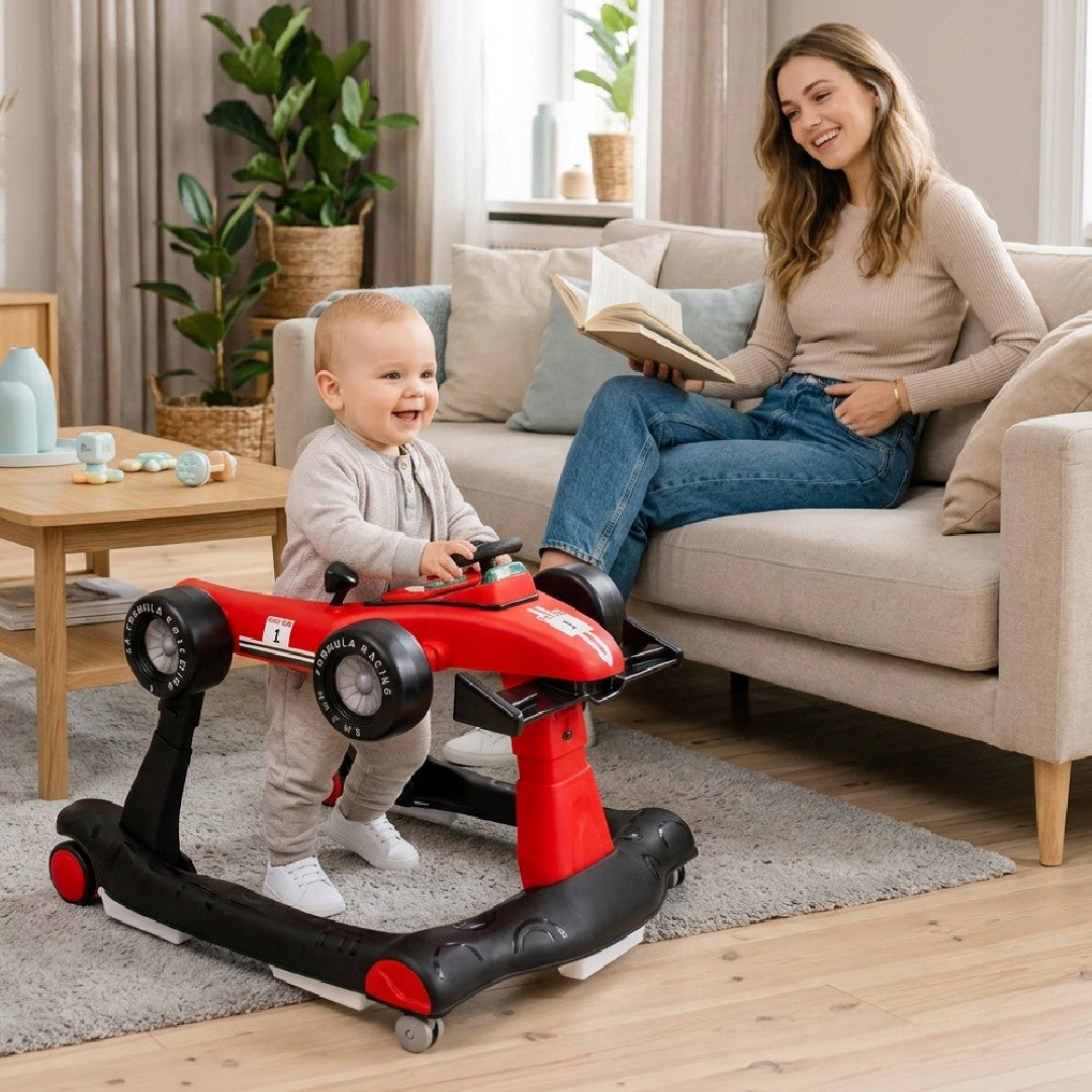 Interactive Walker Pusher Racing Formula 1 3in1 red Packaging status original